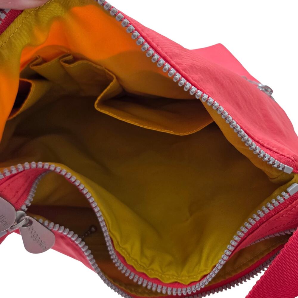 Baggallini Coral Nylon Travel Crossbody Bag/Purse Multiple Zippers Utility - Picture 11 of 13